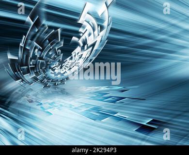 Futuristic technology Stock Photo