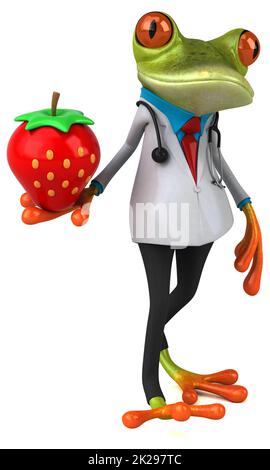 Frog doctor - 3D Illustration Stock Photo