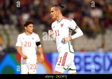 Wales' Gareth Bale during the UEFA Nations League Group D Match at King Baudouin Stadium, Brussels. Picture date: Thursday September 22, 2022. Stock Photo