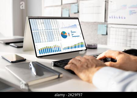 KPI Predictive Analytics Data Dashboard Stock Photo