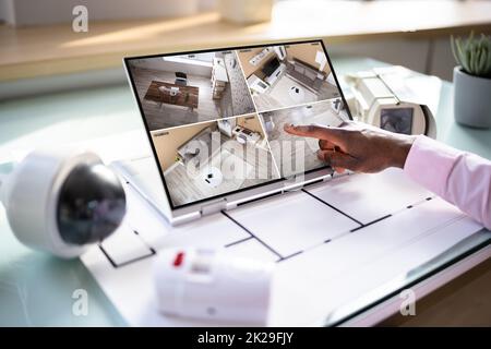 CCTV Security System Alarm Home Office Stock Photo