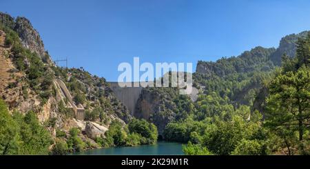 Oymapinar Dam in Manavgat, Turkey Stock Photo