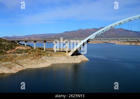 Roosevelt Bridge in southeast Arizona Stock Photo