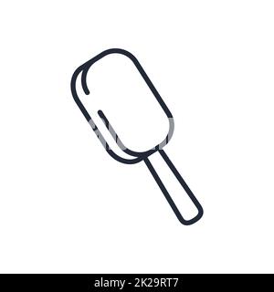 Stylish thin line ice cream icon isolated on white background - Vector ...