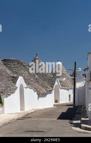 Trulli houses in Alberobello, UNESCO site, Apulia region, Italy Stock Photo