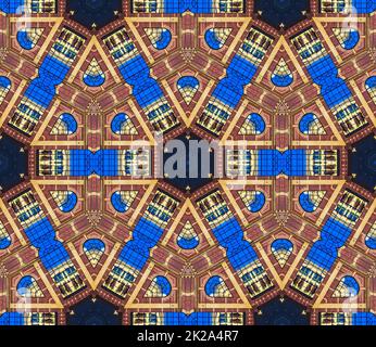 Abstract kaleidoscope background. Beautiful multicolored kaleidoscope texture. Unique kaleidoscope design. Beautiful kaleidoscope mandala. Stock Photo