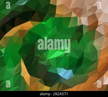 Colorful polygonal mosaic background out of triangles for creative design work Stock Photo