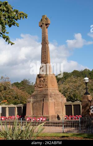 Inverness war memorial in the Edith Cavell Gardens, Inverness, Scotland, UK Stock Photo