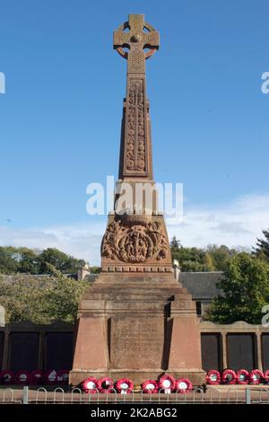 Inverness war memorial in the Edith Cavell Gardens, Inverness, Scotland, UK Stock Photo