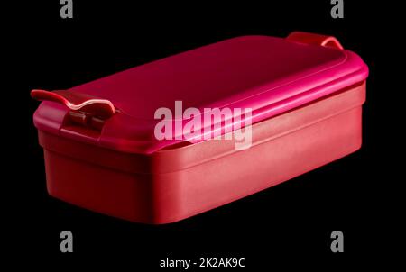 Red lunchbox Stock Photo