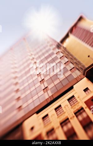 Blurred city - background images. Abstract blurred city images. Stock Photo