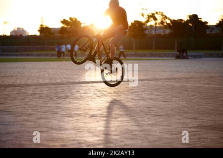 Male Doing Bike Trick Bmx Bicycle Stock Vector by ©mtmmarek 332736906