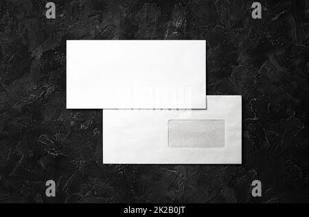 Two paper envelopes Stock Photo