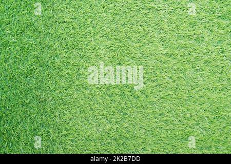 Artificial green grass on floor Stock Photo