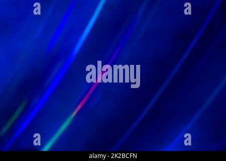 Blue rainbow abstract background from the sun shines on the silicon wafer. Stock Photo