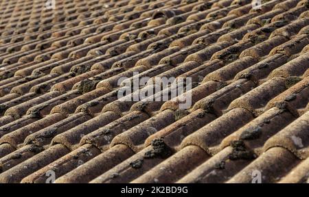 Ceramic roof tiles Stock Photo