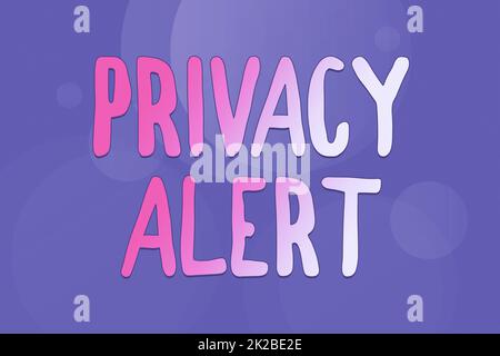 Writing displaying text Privacy Alert, Business overview warns the user from the risk that may steal your data Line Illustrated Backgrounds With Vario Stock Photo