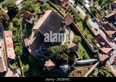 The historic castle church of Biertan in Romania Stock Photo