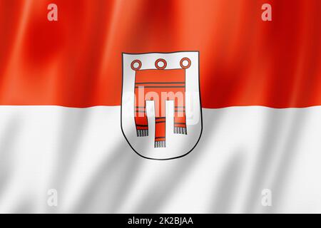 Voralberg Land flag, Austria Stock Photo