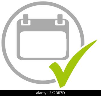 Circle with grey color and tick icon: Business Papers Stock Photo - Alamy