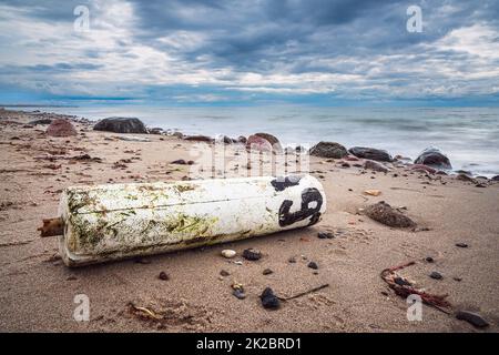 Beach on shore of the Baltic Sea near Meschendorf, Germany Stock Photo
