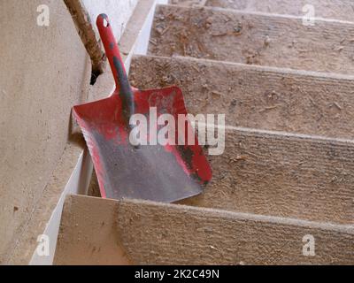 House renovation in a newly acquired old building Stock Photo