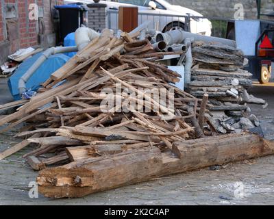 House renovation in a newly acquired old building Stock Photo