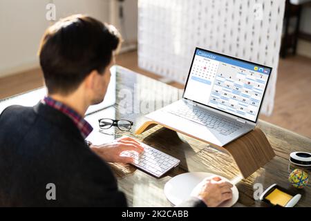 Appointment Schedule Planner And Date Calendar Stock Photo