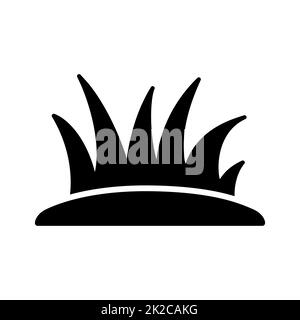 Lawn grass vector isolated icon. Gazon sign Stock Photo - Alamy