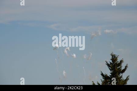 Fireworks in the Spanish sky, Alicante Province, Costa Blanca, Spain Stock Photo