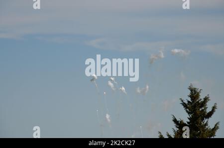 Fireworks in the Spanish sky, Alicante Province, Costa Blanca, Spain Stock Photo