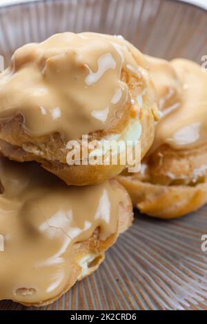still life of  cream puffs Stock Photo
