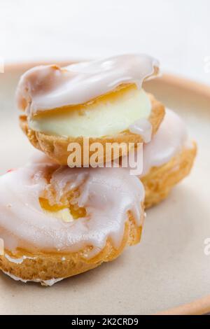 still life of  cream puffs Stock Photo