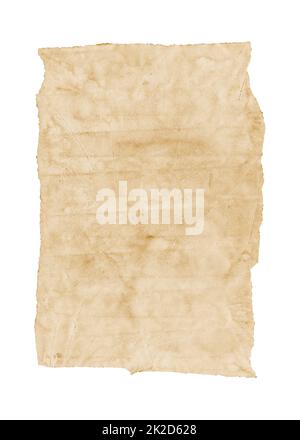 Old papyrus texture isolated on white background. Banner wallpaper ...