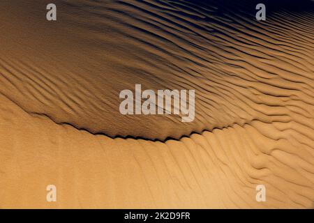 Patterns and textures in the sand Stock Photo