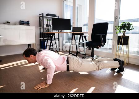 Workout Office Exercise Stock Photo
