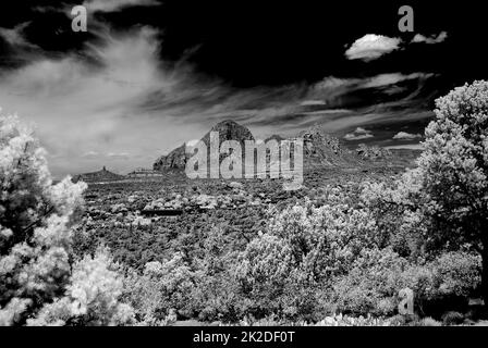 Infrared Sedona Arizona Stock Photo