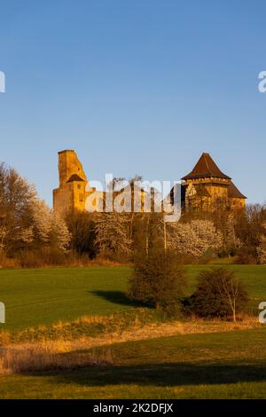 Lipnice nad Sazavou castle, Vysocina region, Czech Republic Stock Photo