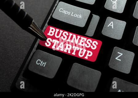 Text caption presenting Business Startup. Business showcase during the first stage of launching commerce operations Typing Old Notes To A Computer, Abstract Creating Emotional Novel Stock Photo