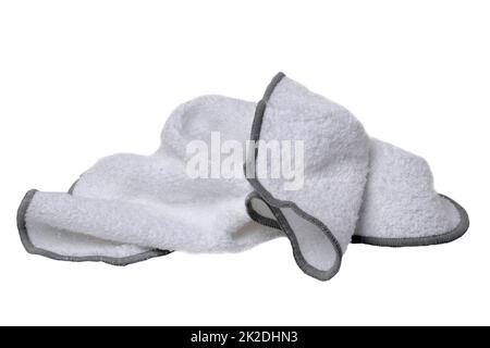 Old dirty torn rag isolated on white background. Cleaning rag Stock Photo -  Alamy