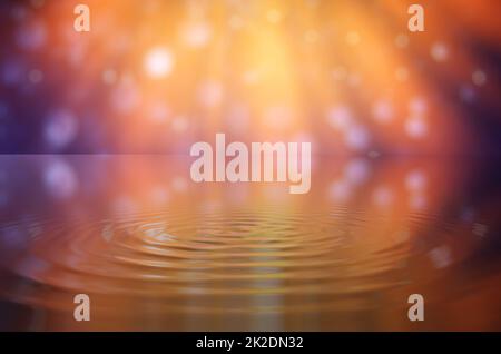 Water droplets on orange background Stock Photo