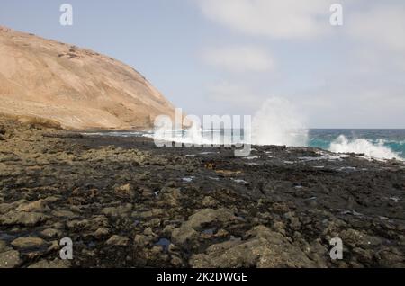 East coast of the islet of Montana Clara Stock Photo - Alamy