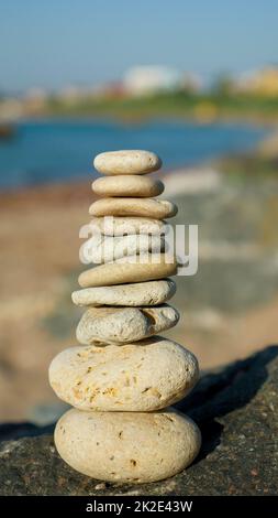 Balanced stones. Stock Photo