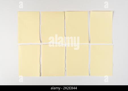 sheet of paper torn Stock Photo