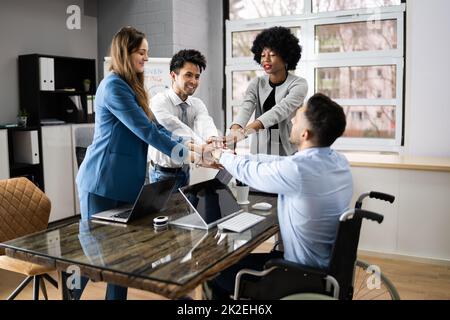 Diverse Business People Pledge Stock Photo - Alamy
