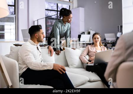 Young Diverse People Working Stock Photo