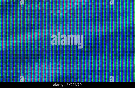 Close up view at a plasma tv while showing television activity. Stock Photo