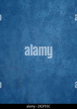 Uneven blue plaster background texture Stock Photo