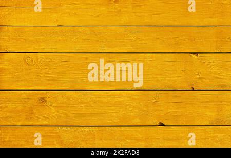 Yellow painted wooden planks background Stock Photo