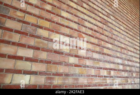 Red brown brick wall background texture Stock Photo
